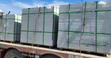 三明 芝麻白花岗岩地铺石装车日常