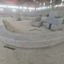 三明 芝麻白异形坐凳，自然面光面弧形加工