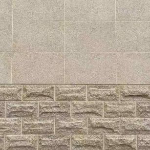 三明 黄金麻自然面蘑菇石配荔枝面干挂