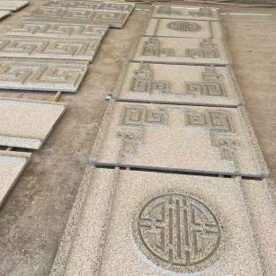 三明 白麻花岗岩外墙立面雕刻板
