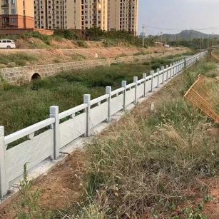 三明 白麻河道栏杆效果展示图