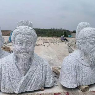 三明 白麻花岗岩石材人物立体雕刻