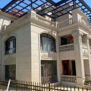 三明 黄金麻花岗岩荔枝面别墅外墙干挂