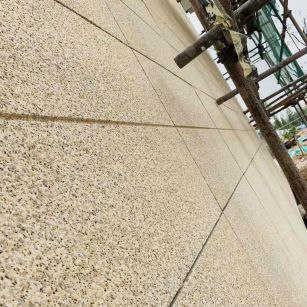 三明 黄金麻花岗岩荔枝面外墙干挂石材效果示例