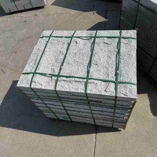 三明 白麻花岗岩石材自然面蘑菇石成品