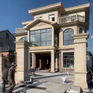 三明 黄金麻花岗岩荔枝面别墅外墙干挂私家专属