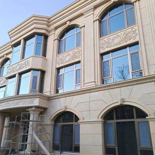 三明 黄金麻花岗岩别墅外墙干挂