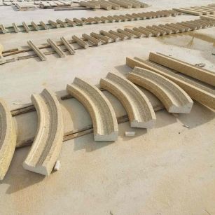 三明 黄金麻花岗岩别墅线条