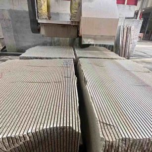 三明 车间生产日常，黄金麻白麻花岗岩