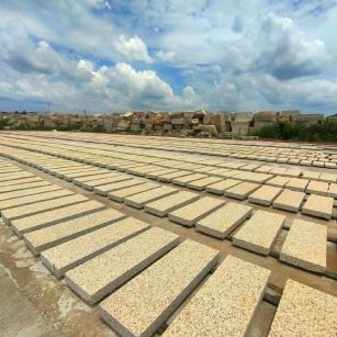三明 黄金麻荔枝面花岗岩石材地铺石防护中