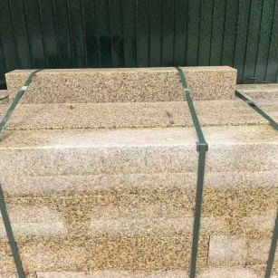 三明 黄金麻花岗岩石材机切面栏杆料半成品