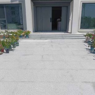 三明 芝麻白花岗岩地铺石地面铺装