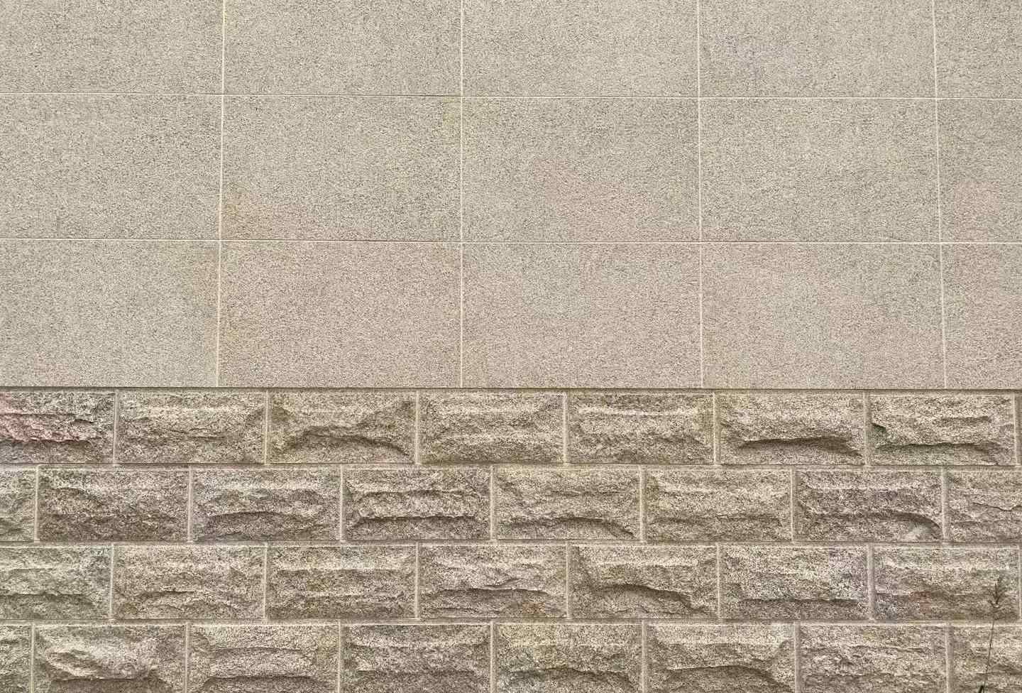 三明 黄金麻自然面蘑菇石配荔枝面干挂