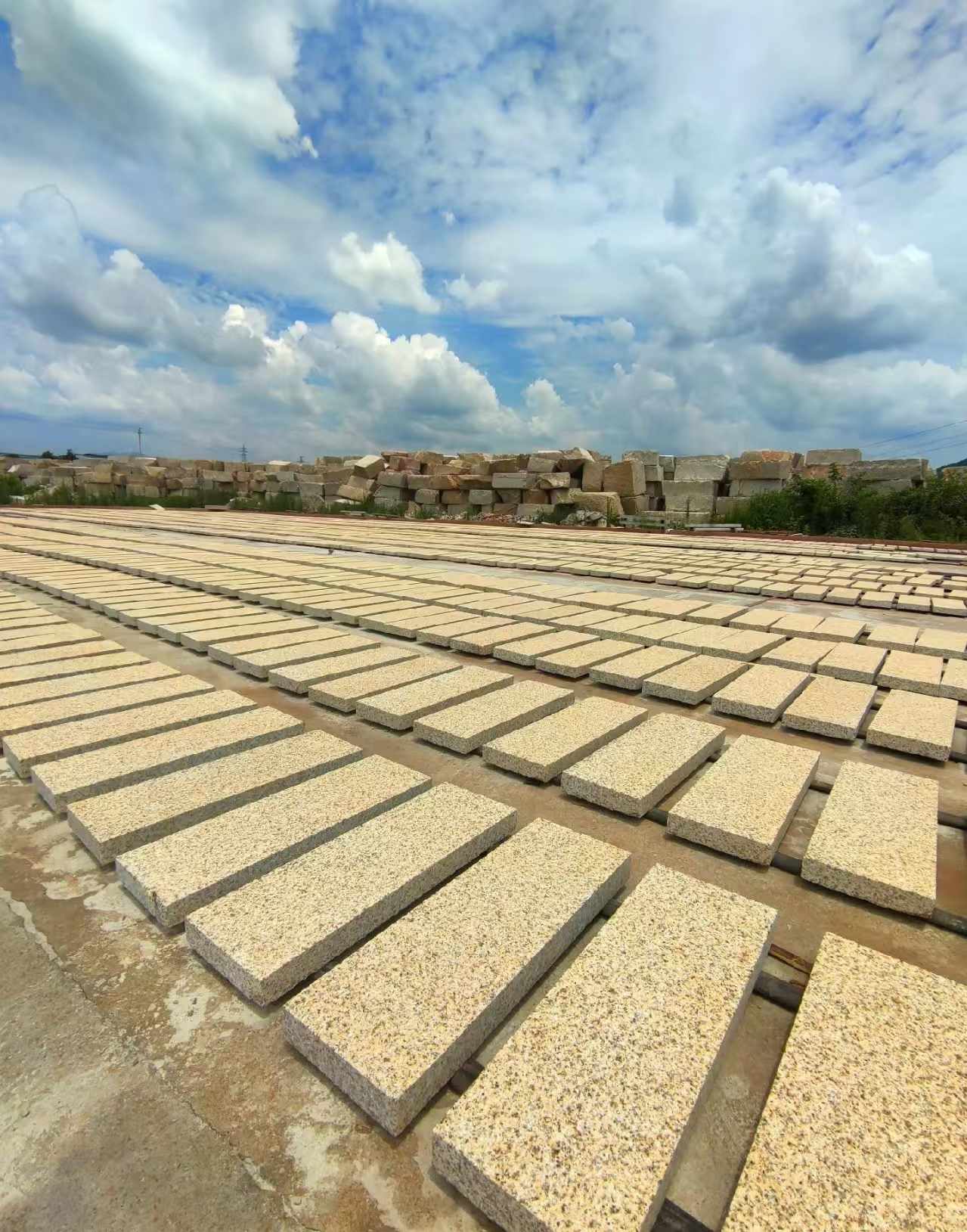 三明 黄金麻荔枝面花岗岩石材地铺石防护中
