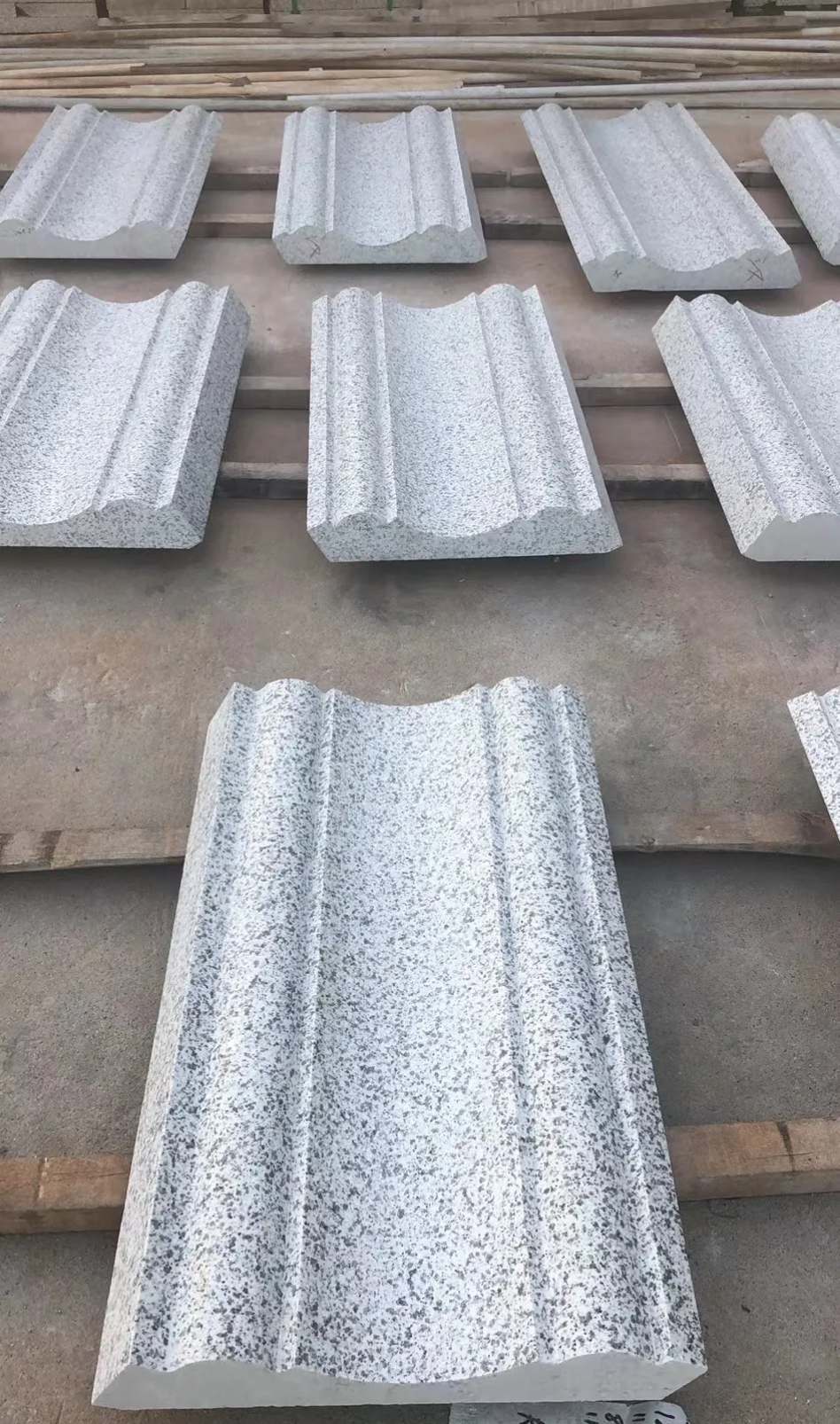 三明 白麻花岗岩光面别墅线条