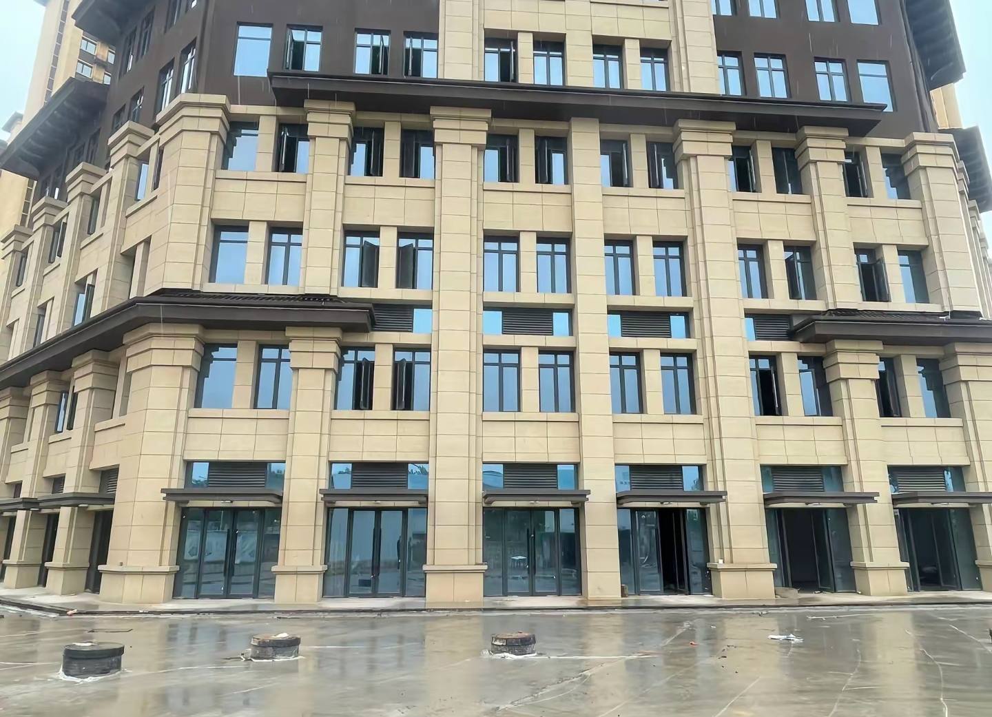 三明 黄金麻花岗岩荔枝面小区外墙干挂