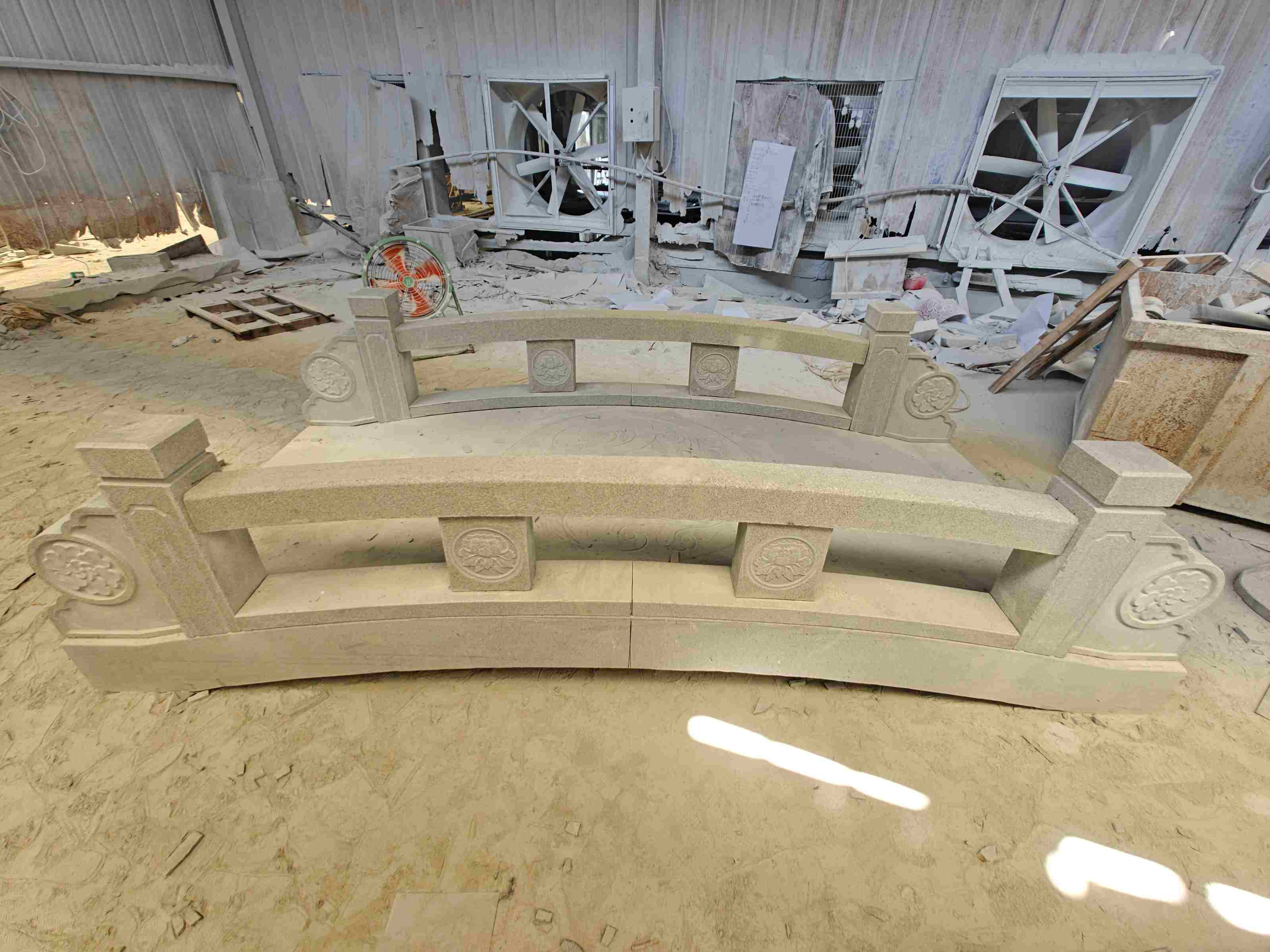 三明 芝麻灰花岗岩异形加工-拱桥，石桥