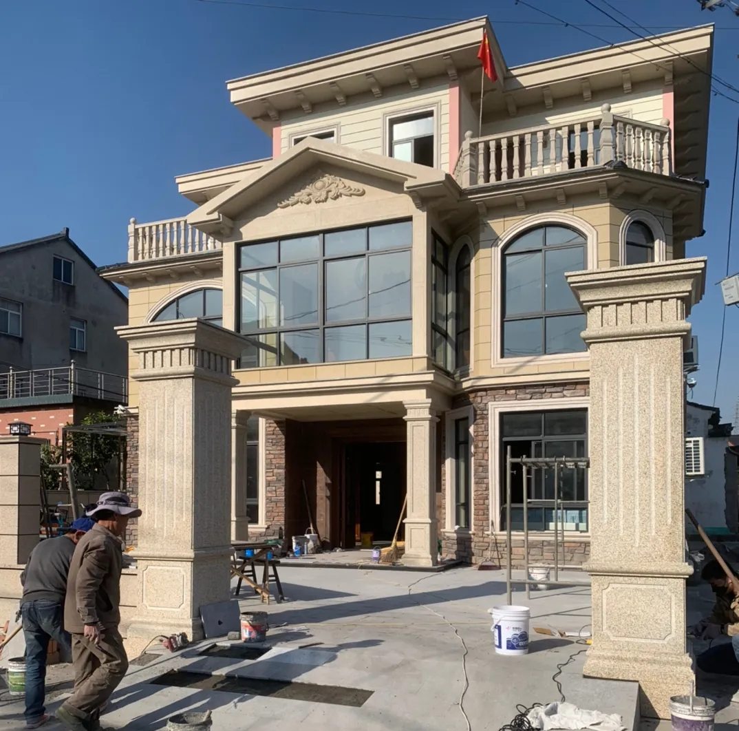 三明 黄金麻花岗岩荔枝面别墅外墙干挂私家专属