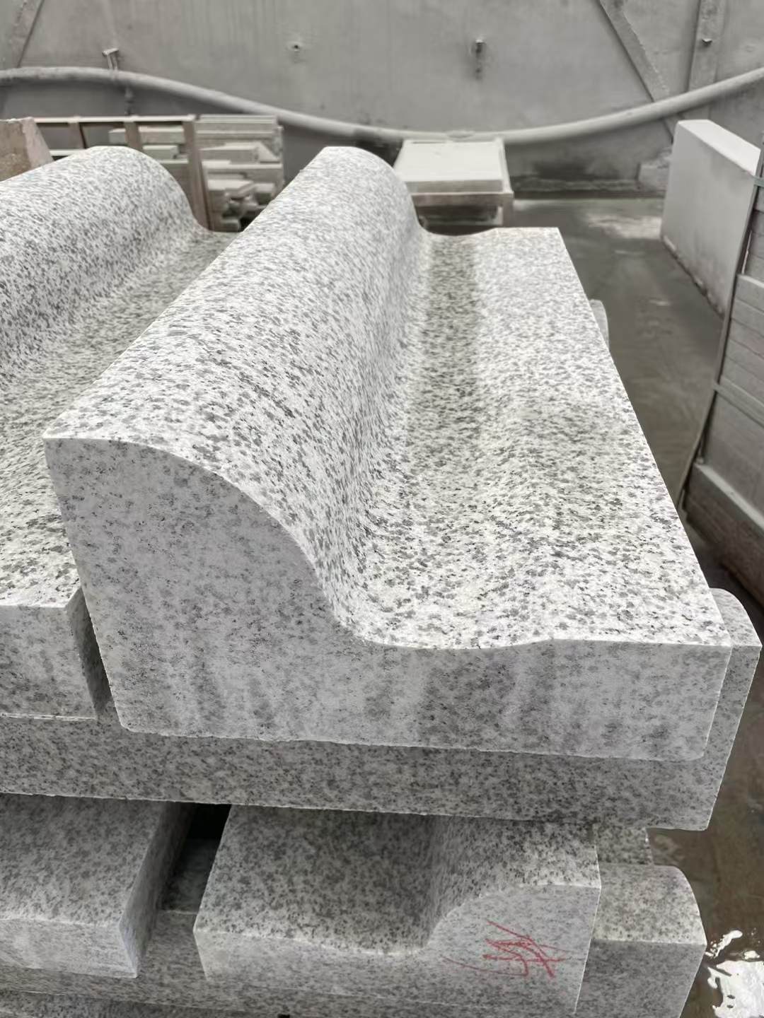 三明 白麻花岗岩S型路沿石，路侧石，马路牙子等