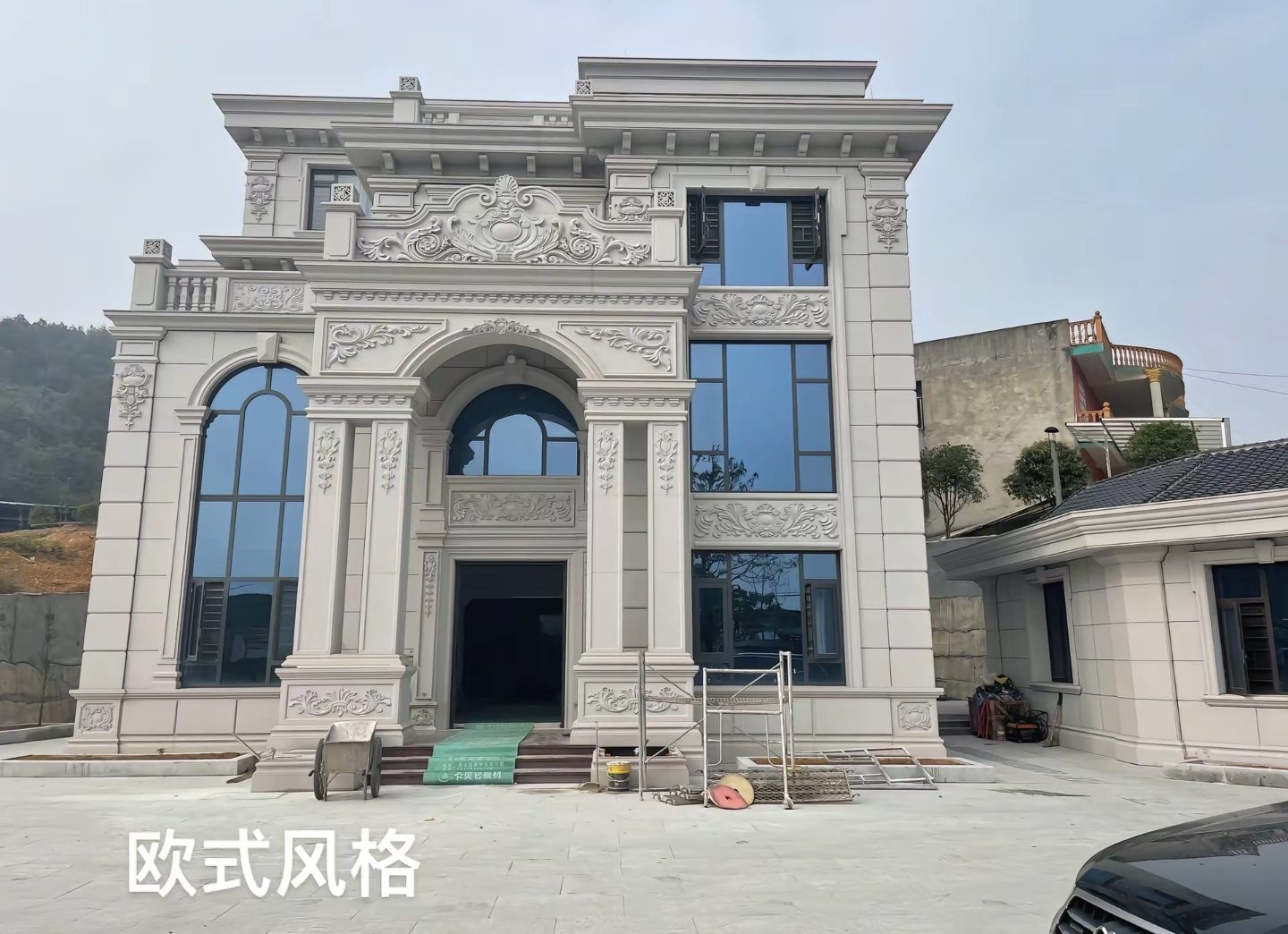 三明 白麻花岗岩别墅外墙干挂