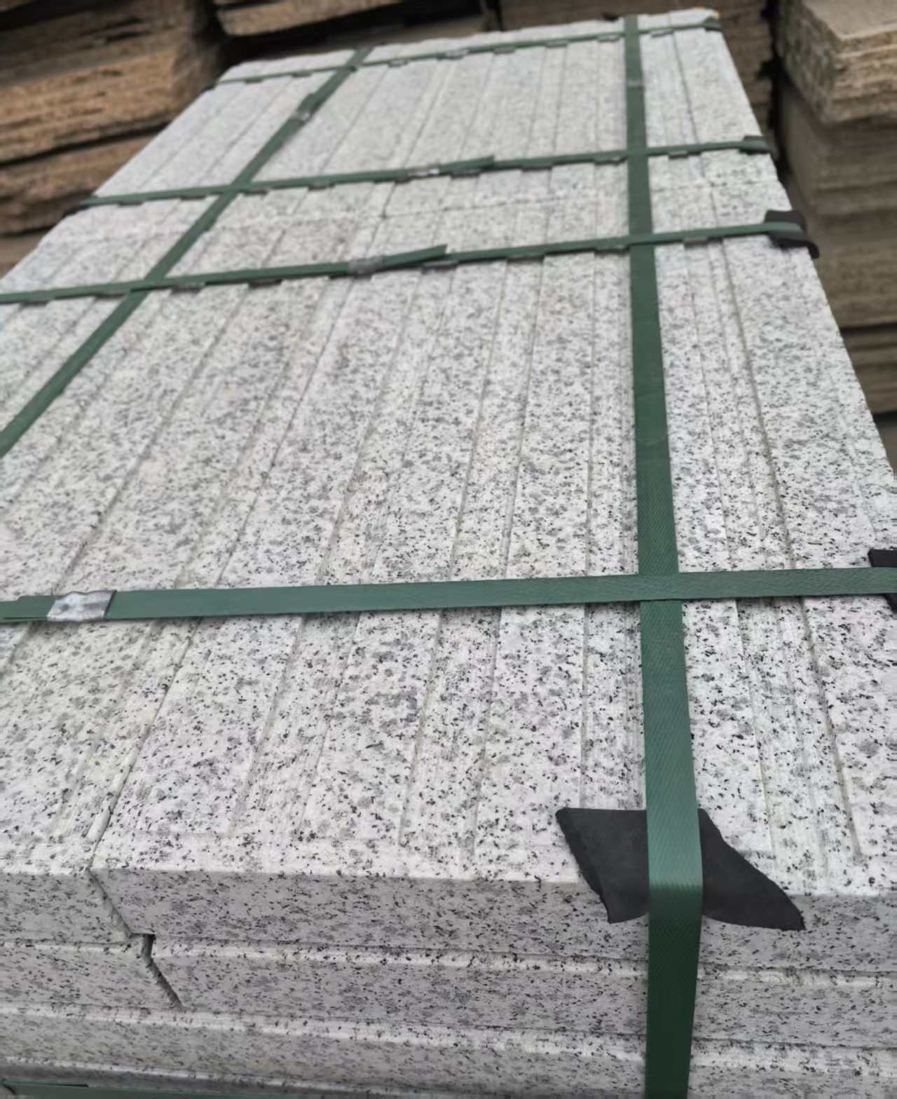 三明 白麻花岗岩直行盲道石，盲条，地铺石