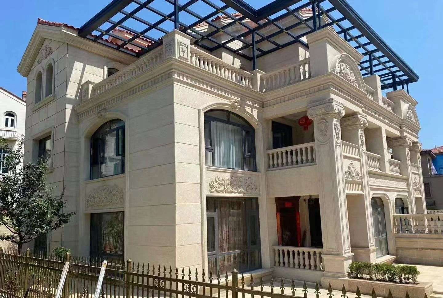 三明 黄金麻花岗岩荔枝面别墅外墙干挂