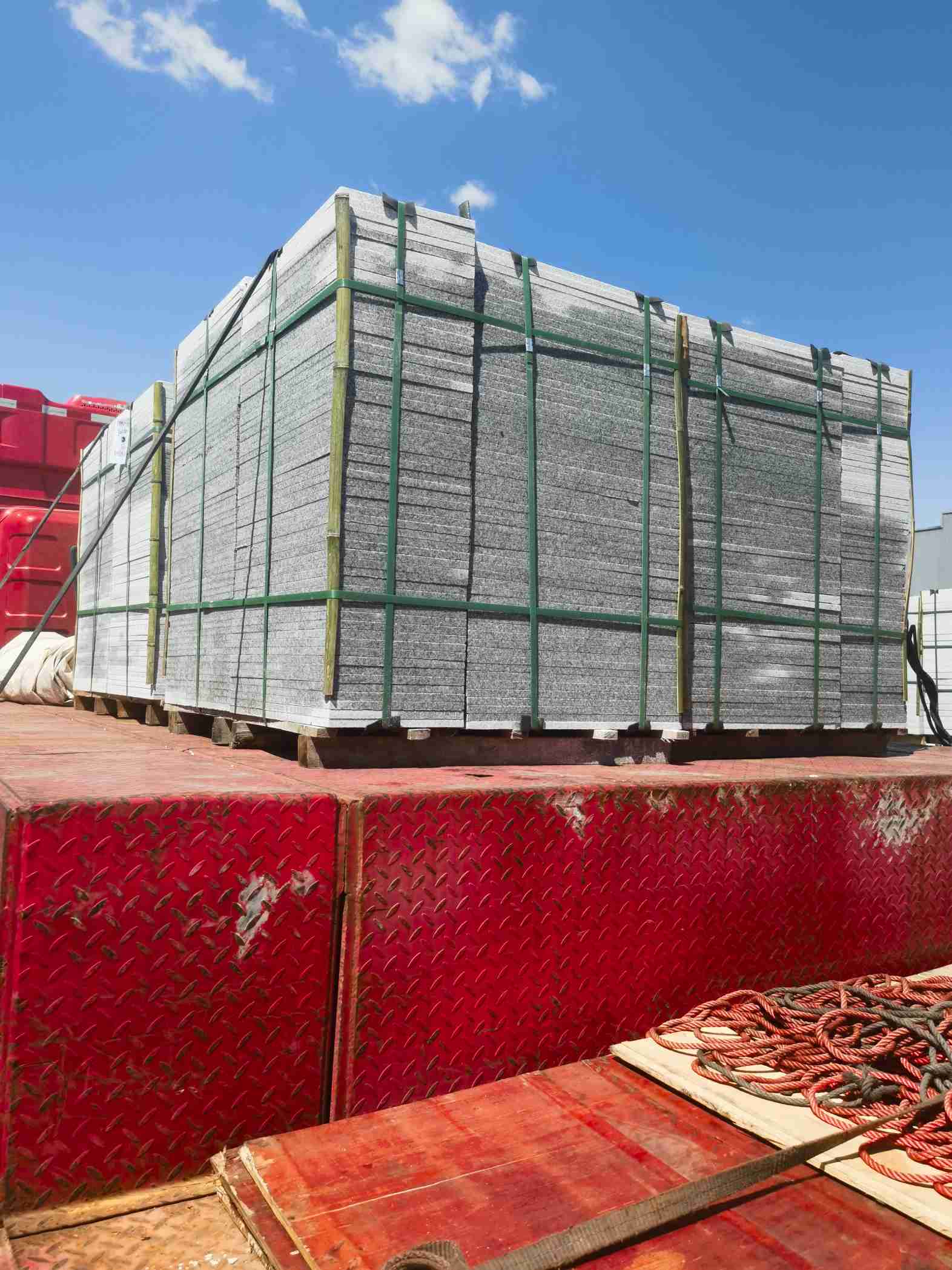 三明 芝麻白火烧规格板地铺石300*600/600*600