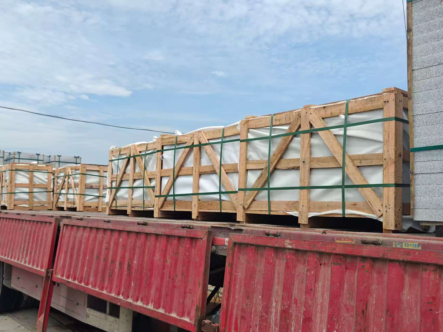 三明 芝麻白花岗岩地铺石出口专车-泰国游